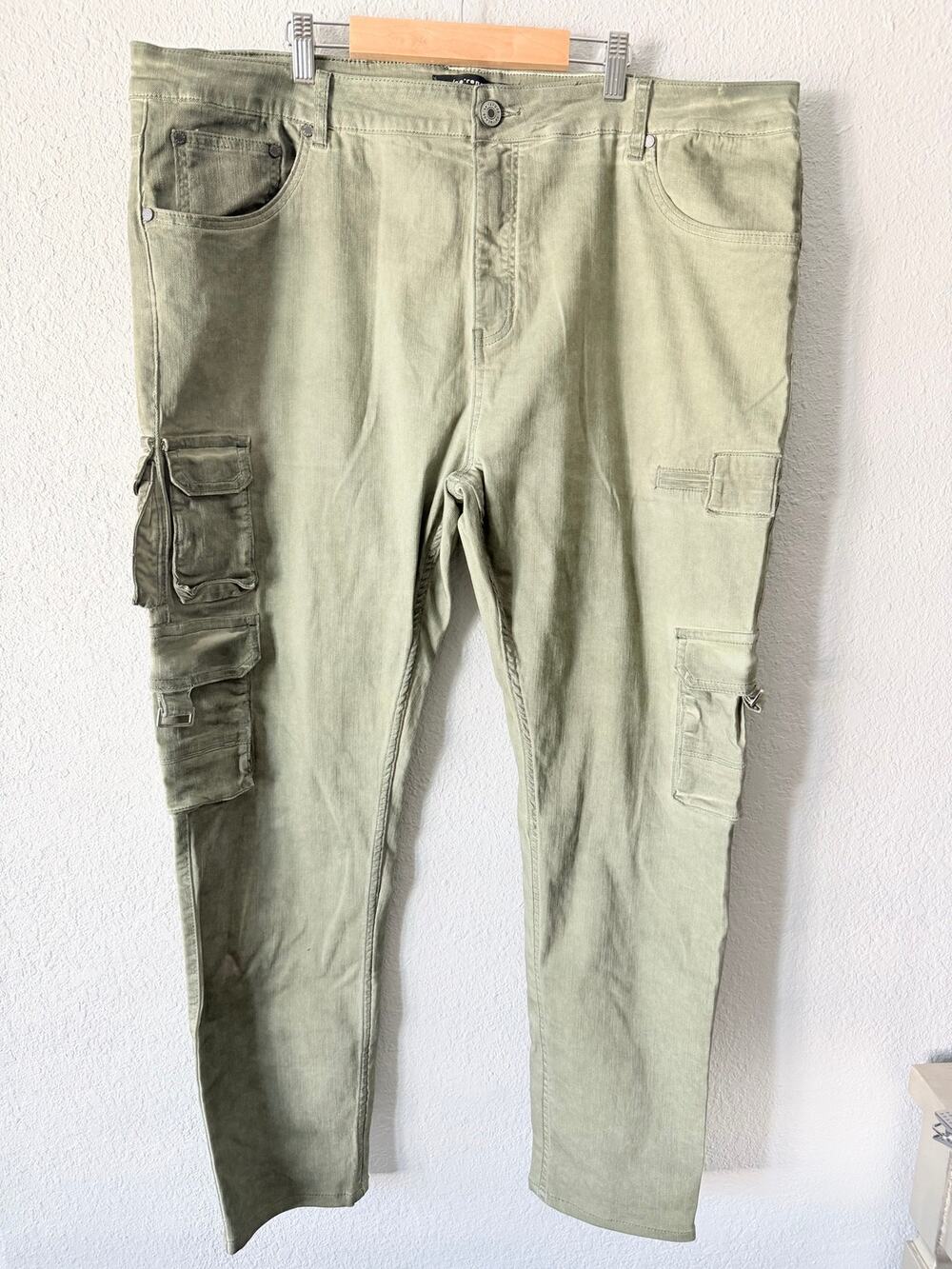 Serenade bran Mens size 44 Cargo Pants - Olive Green Utility Style